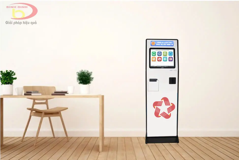 Kiosk xếp hàng lấy số thứ tự 